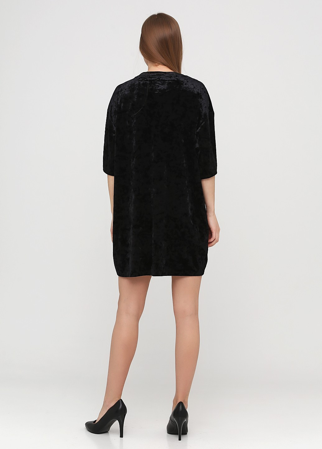 Черное кэжуал платье платье-футболка Monki однотонное