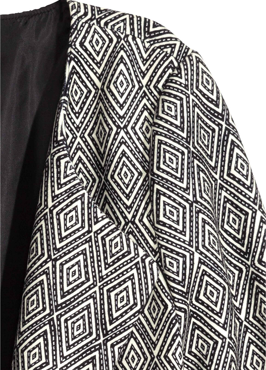 Чорно-білий демісезонне Пальто однобортне H&M