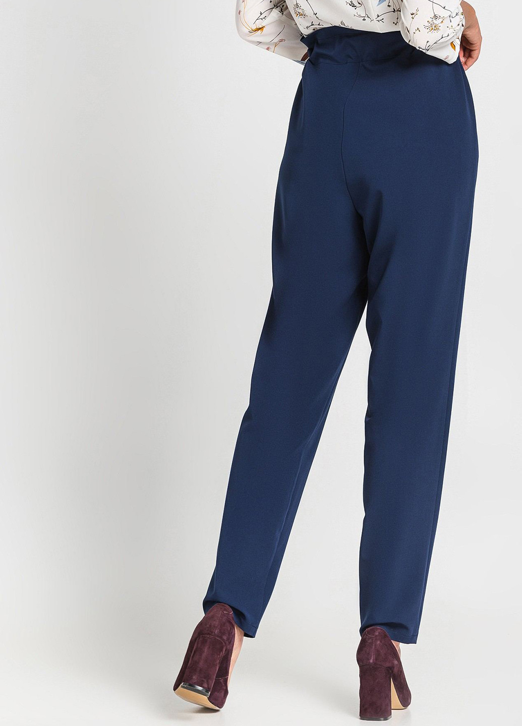 Синие кэжуал демисезонные зауженные брюки Vovk