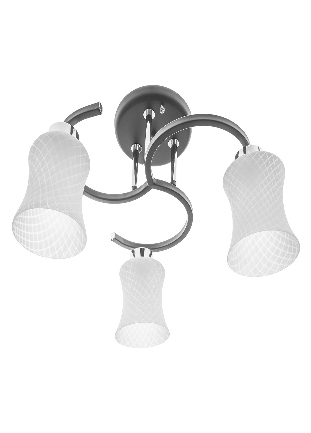 Люстра стельова на 3 плафона LK-604S/3 E27 BK Brille (220133495)