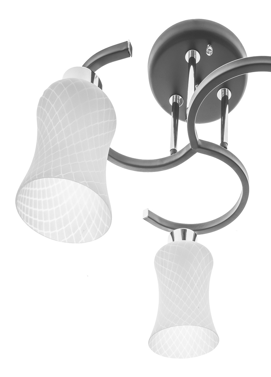 Люстра стельова на 3 плафона LK-604S/3 E27 BK Brille (220133495)