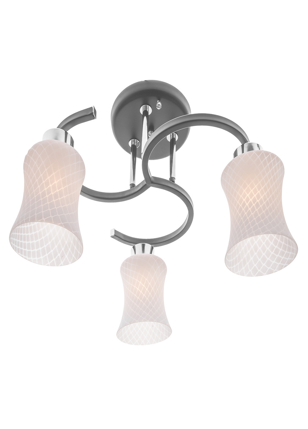 Люстра стельова на 3 плафона LK-604S/3 E27 BK Brille (220133495)