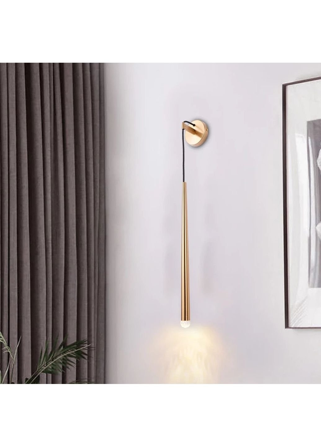 Бра настінний LED B38-k Золото 50х10х10 см. Sunnysky (253626749)