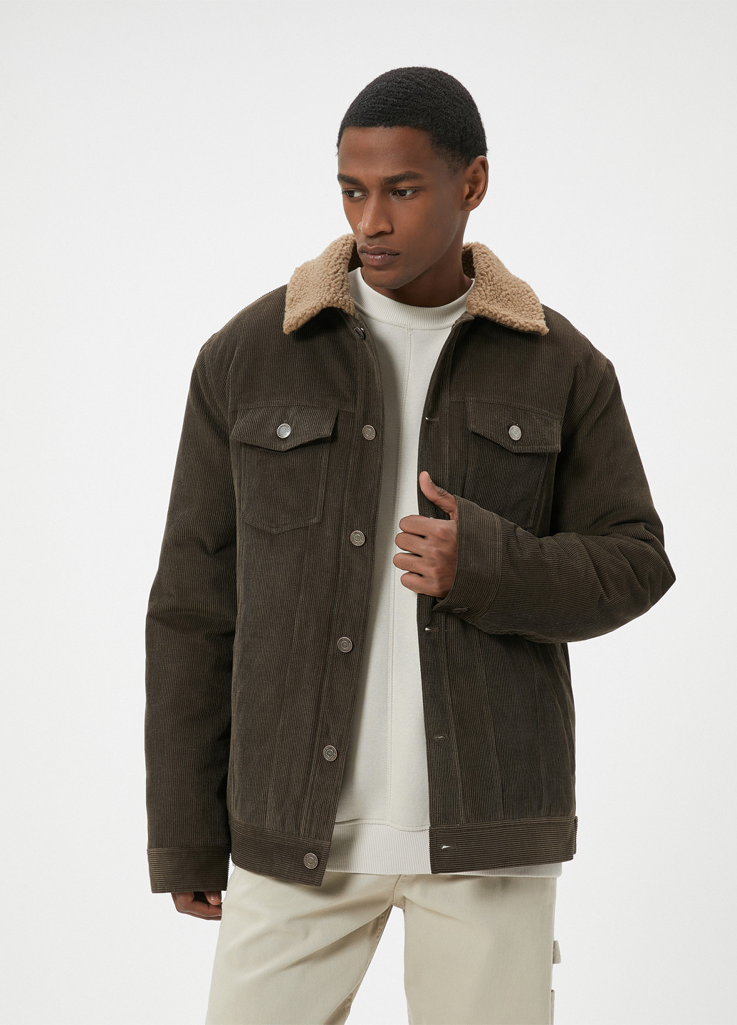 Коричнева демісезонна куртка KOTON