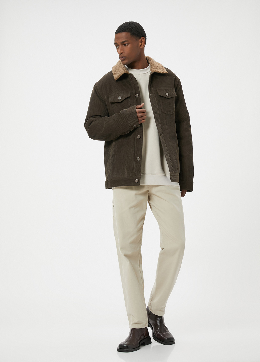 Коричнева демісезонна куртка KOTON