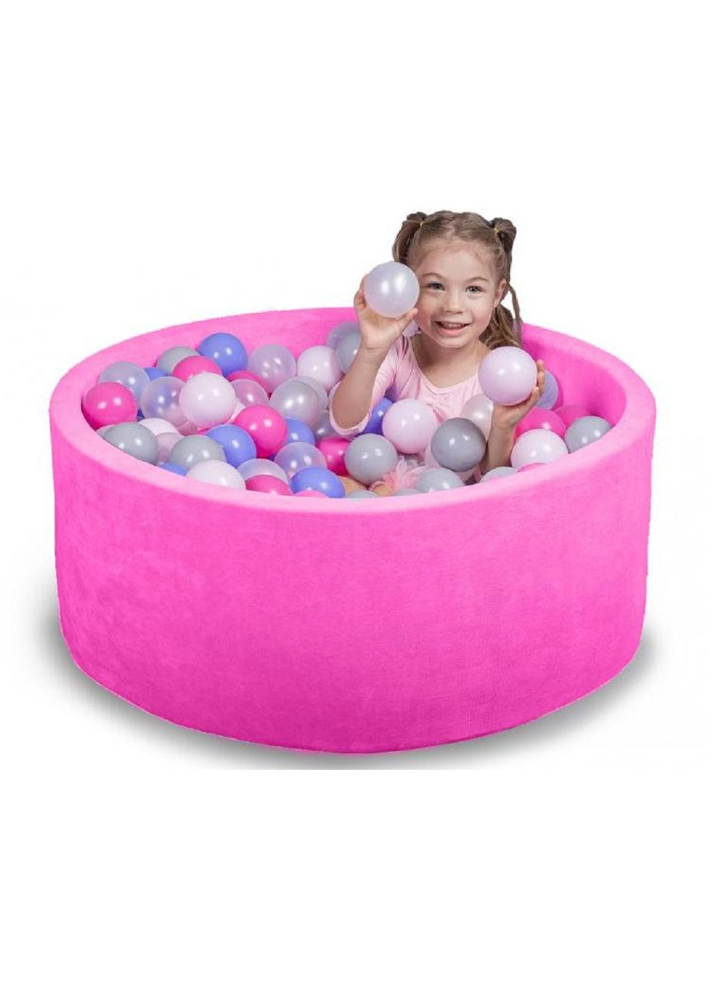 Дитячий сухий басейн для дому вулиці для дітей із кульками (3412475-Т) Рожевий Francesco Marconi (251208260)