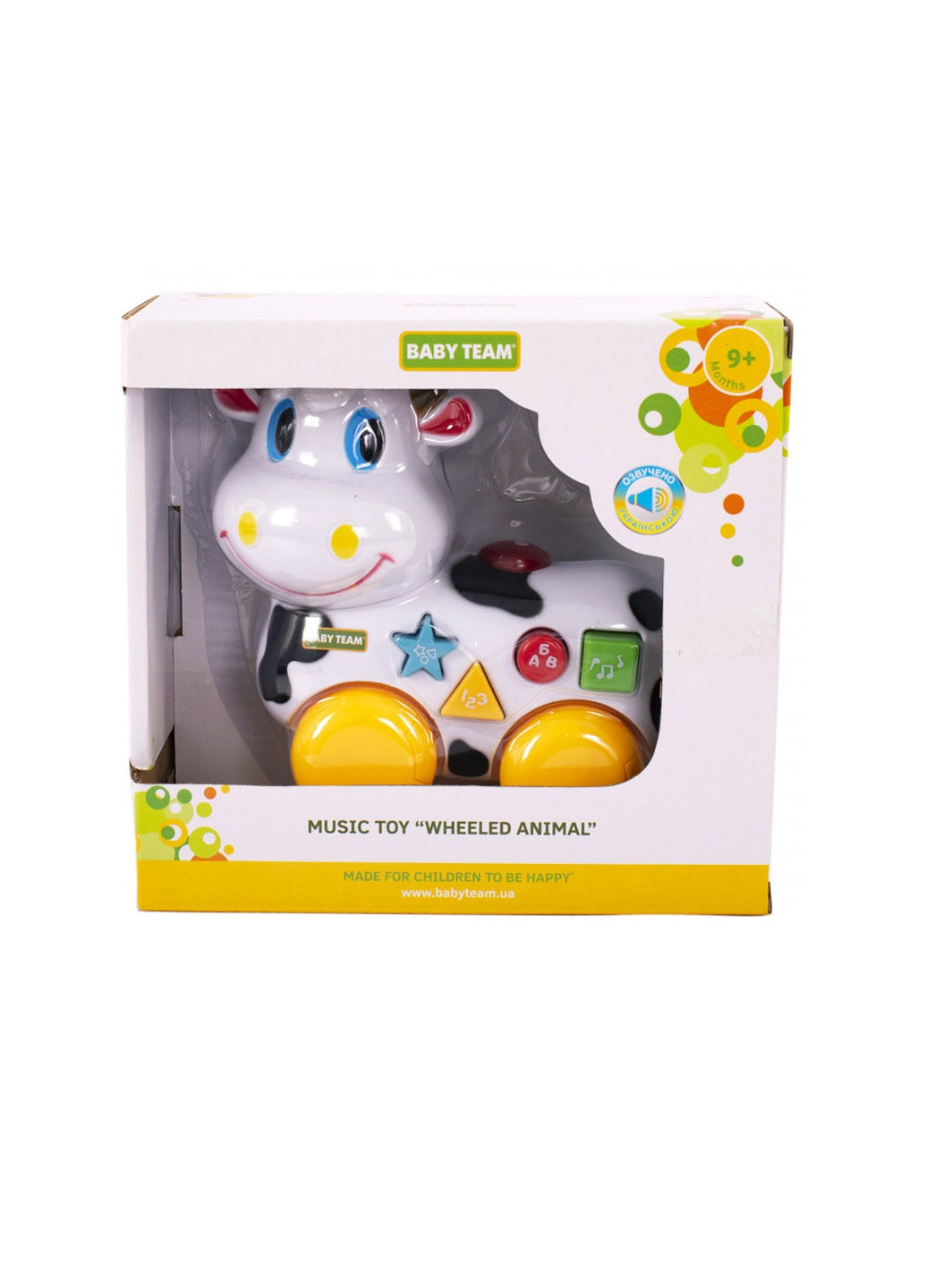 Іграшка музична "Корівка-каталка" Baby Team (255639747)