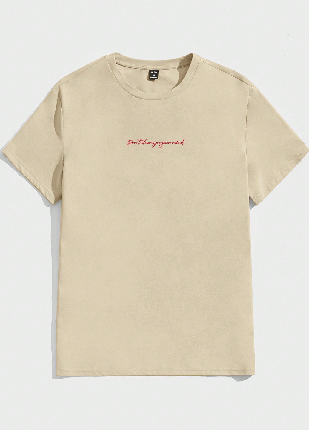 Светло-бежевая футболка SHEIN