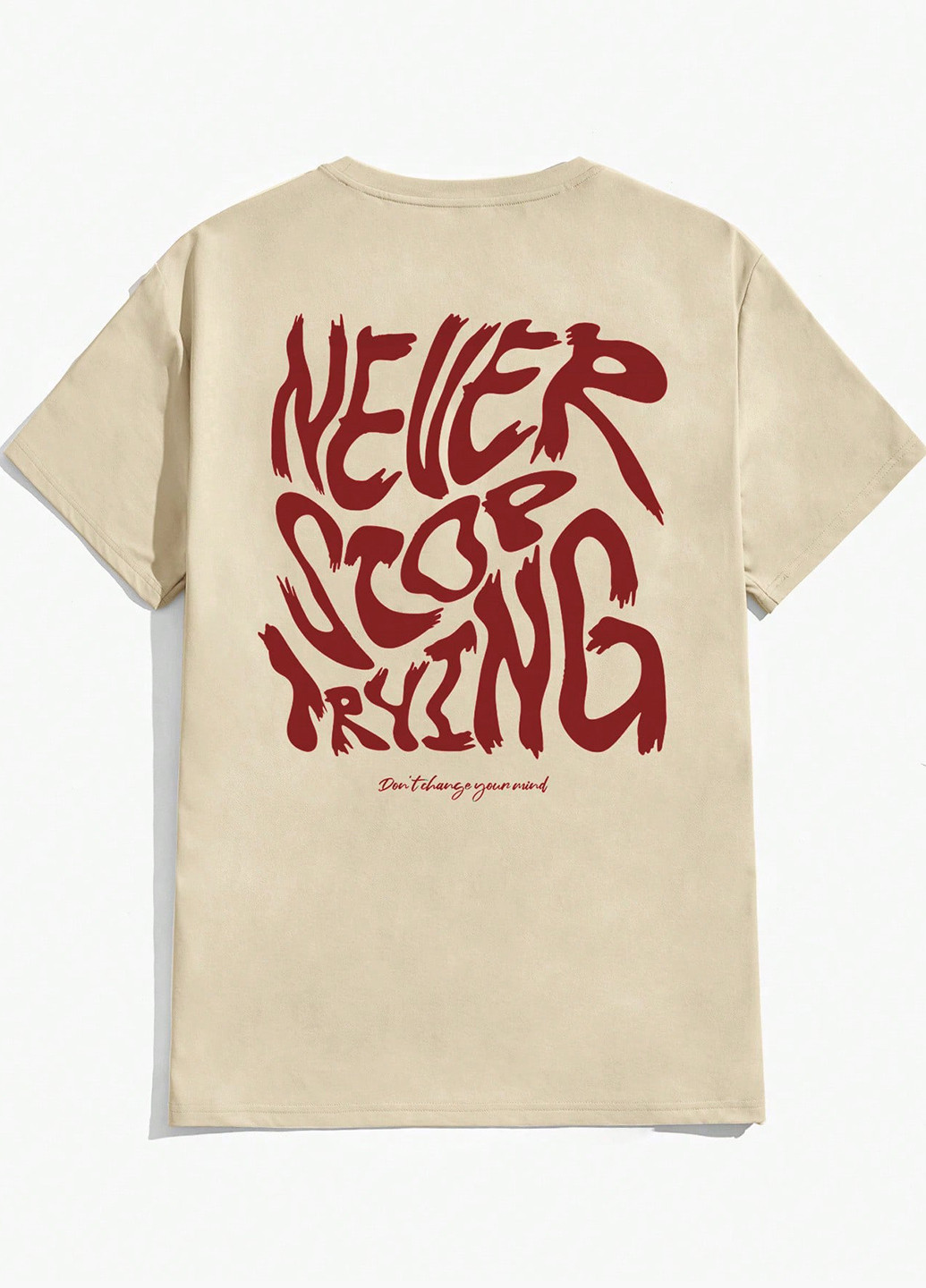 Светло-бежевая футболка SHEIN