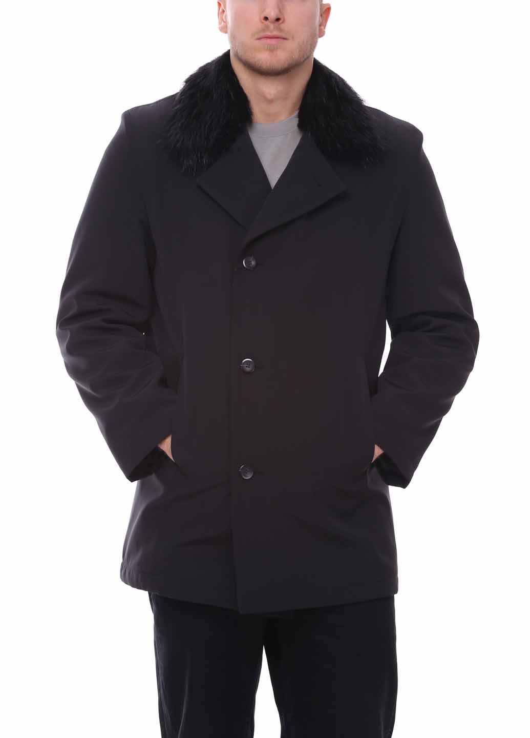 Чорна зимня куртка Carl Gross