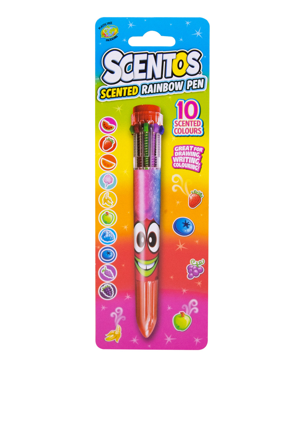 Багатобарвна ароматна кулькова ручка Чарівний настрій W2 (10 кол.) Scentos (260494321)