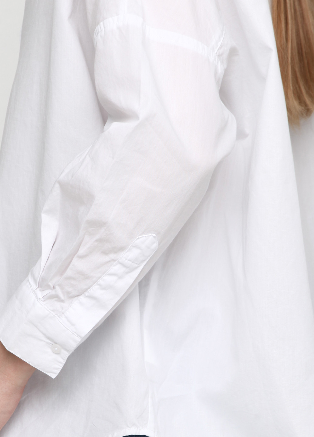 Белая кэжуал рубашка однотонная Madoc