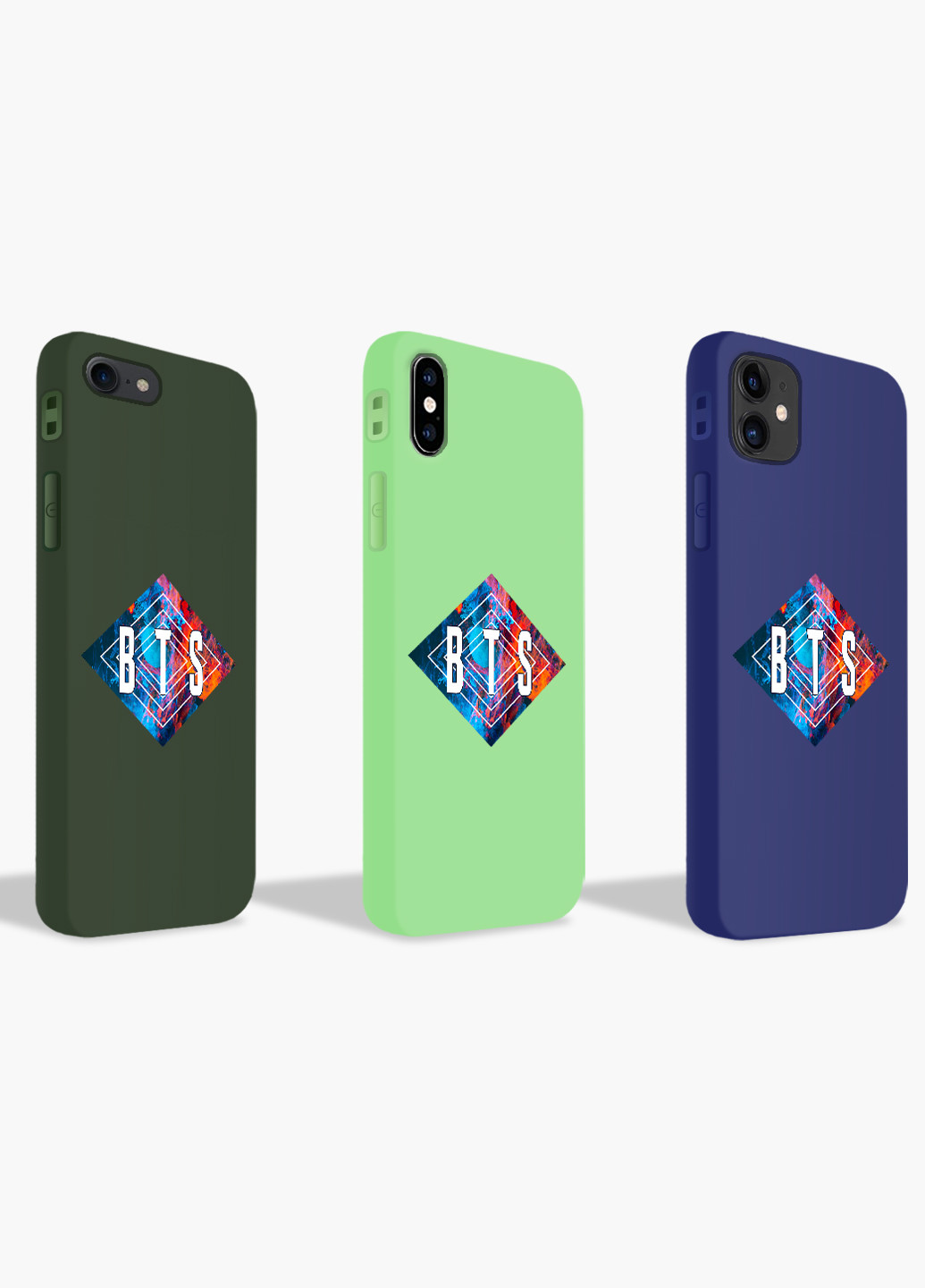 Чехол силиконовый Apple Iphone X БТС (BTS) (6129-1062) MobiPrint (219347581)