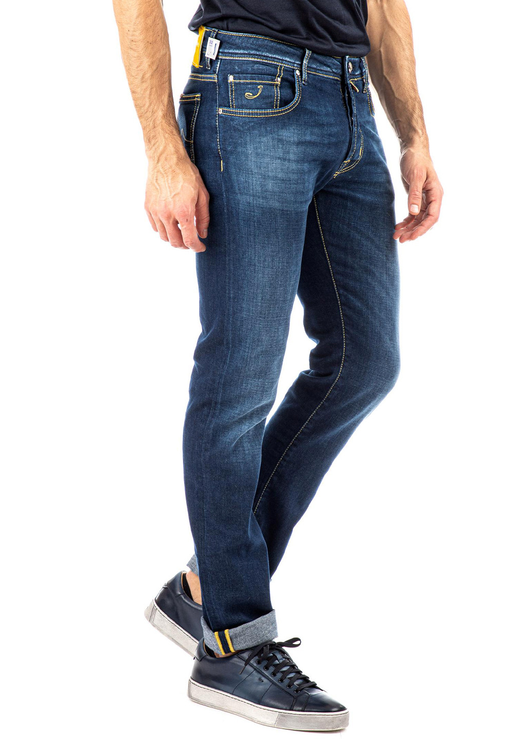 Синие демисезонные джинсы Jacob Cohen