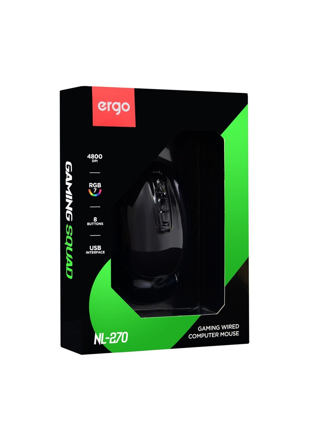Мишка NL-270 USB Black (NL-270) Ergo (252634738)