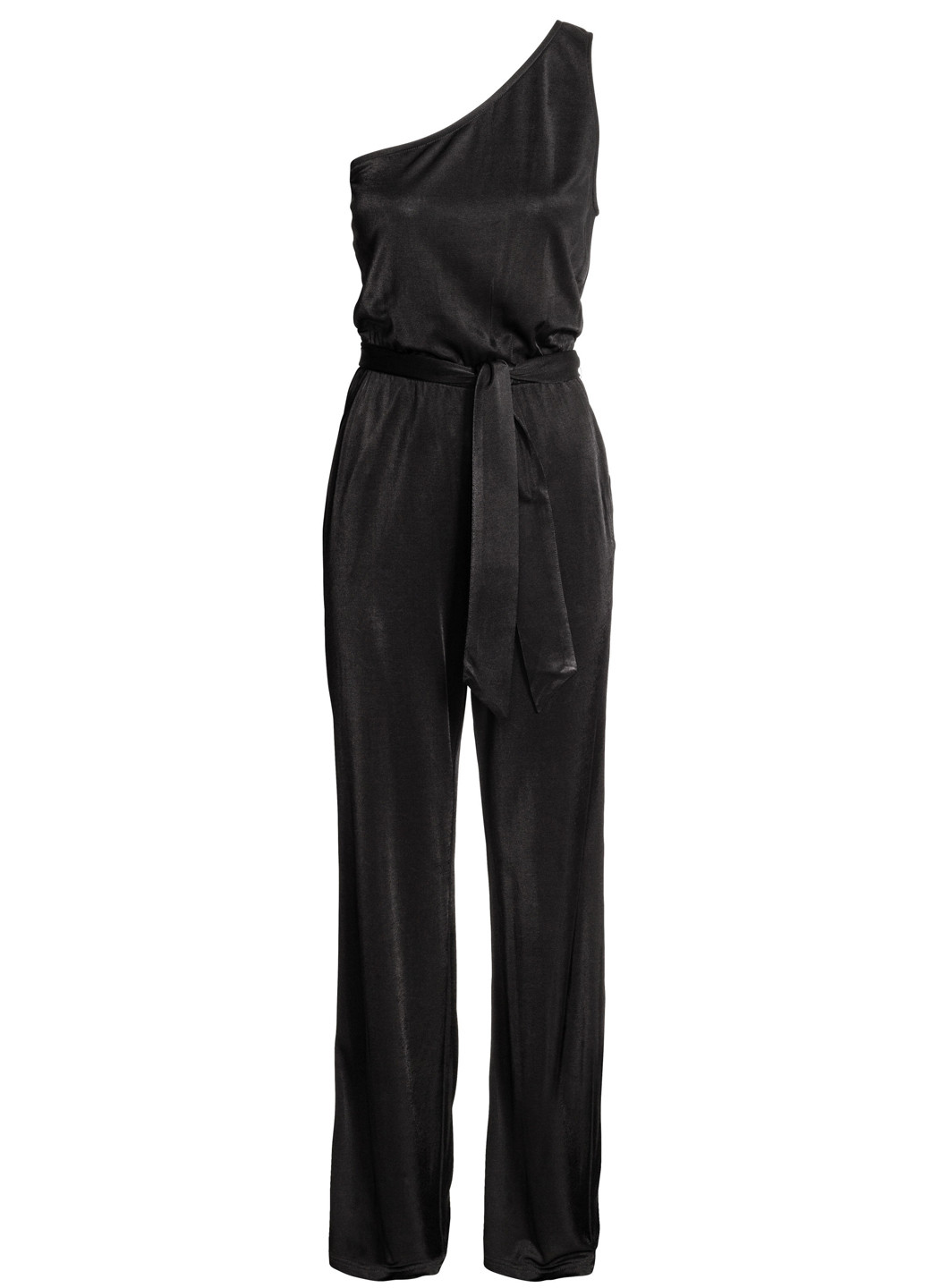 Комбінезон H&M комбінезон-брюки однотонний чорний вечірній