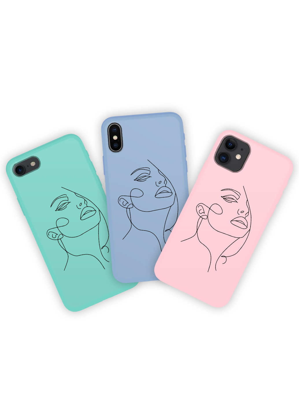 Чохол силіконовий Apple Iphone 11 Pro Контурний мінімалізм (Contour minimalism) (9231-1359) MobiPrint (219774576)