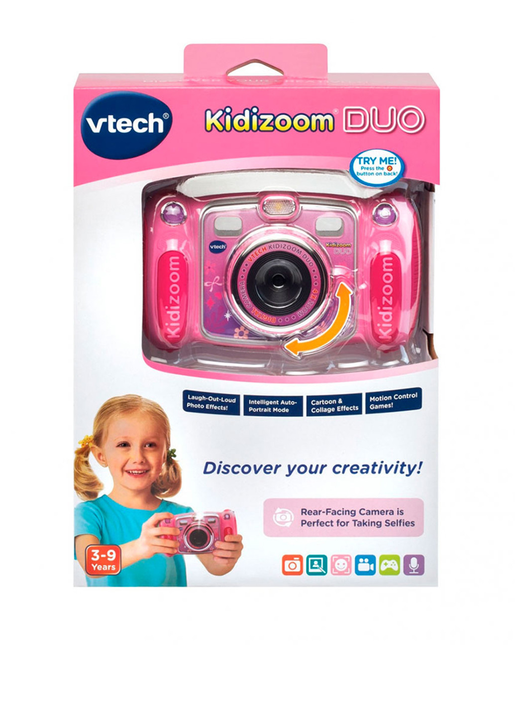 Дитяча цифрова фотокамера - KIDIZOOM DUO Pink VTech Kidizoom (185458703)