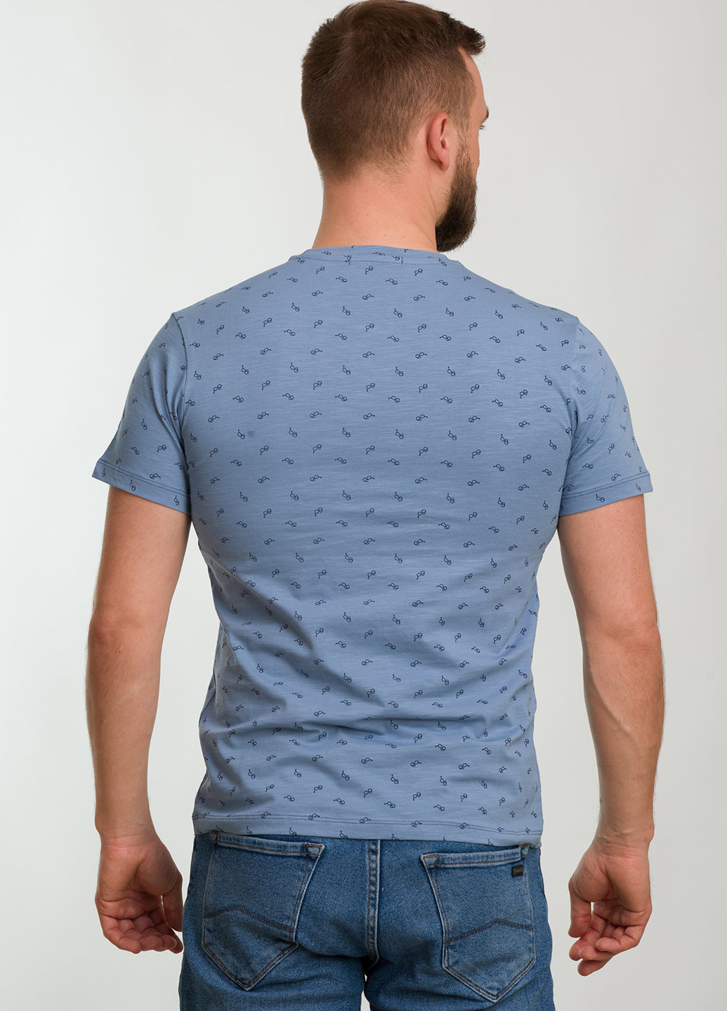 Темно-блакитна футболка Trend Collection