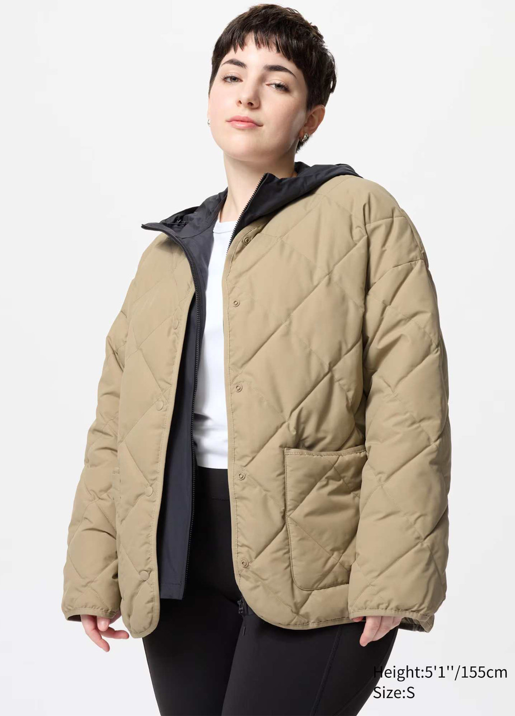 Бежева демісезонна куртка Uniqlo