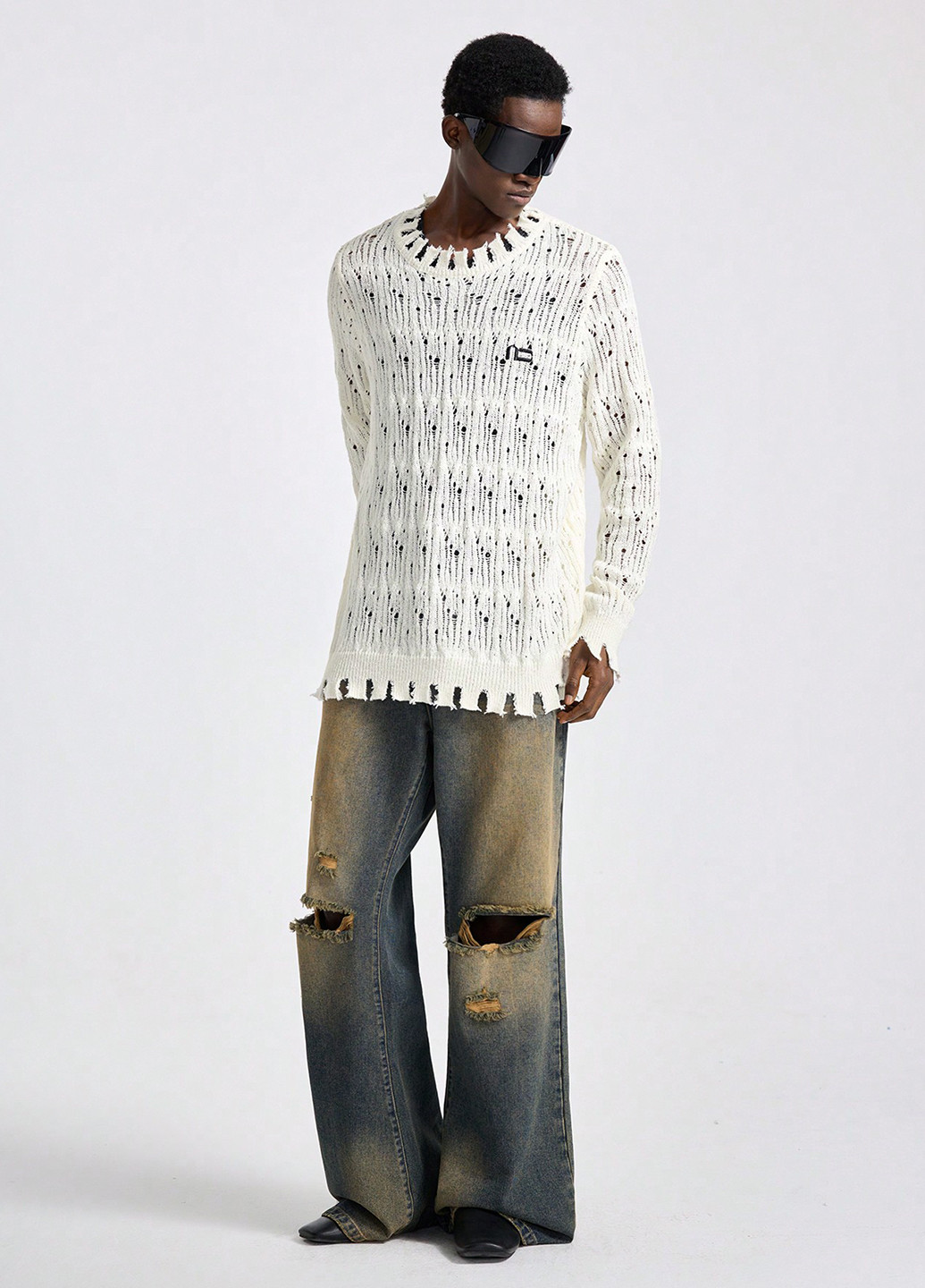 Белый демисезонный джемпер джемпер SHEIN