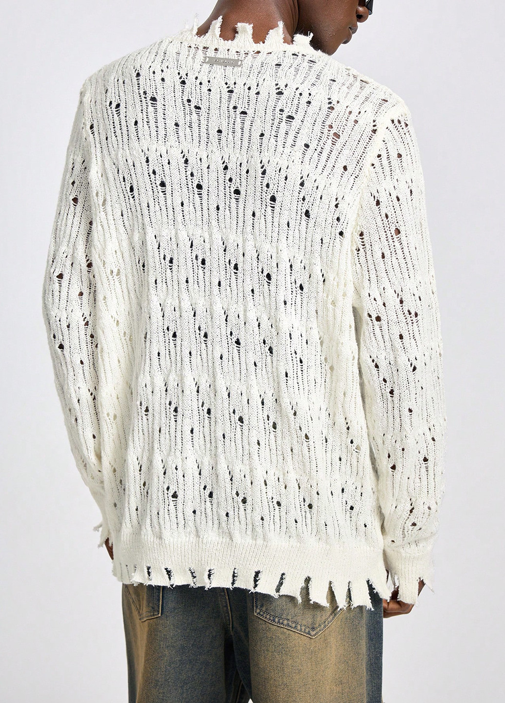 Белый демисезонный джемпер джемпер SHEIN