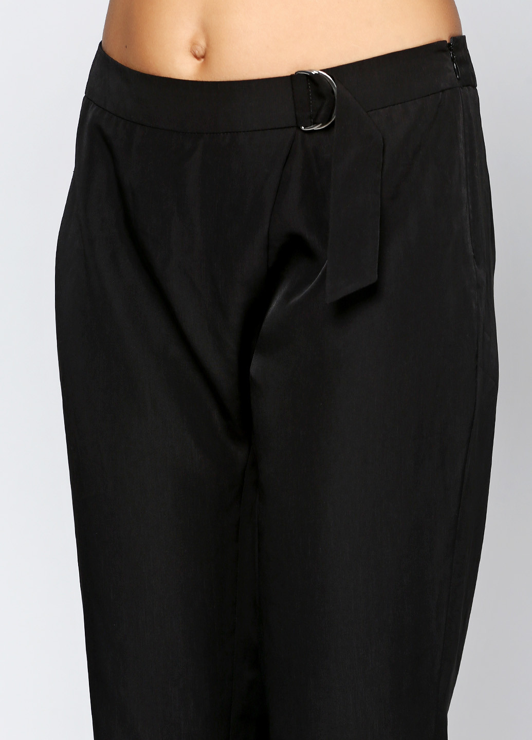 Черные кэжуал демисезонные зауженные брюки Vila