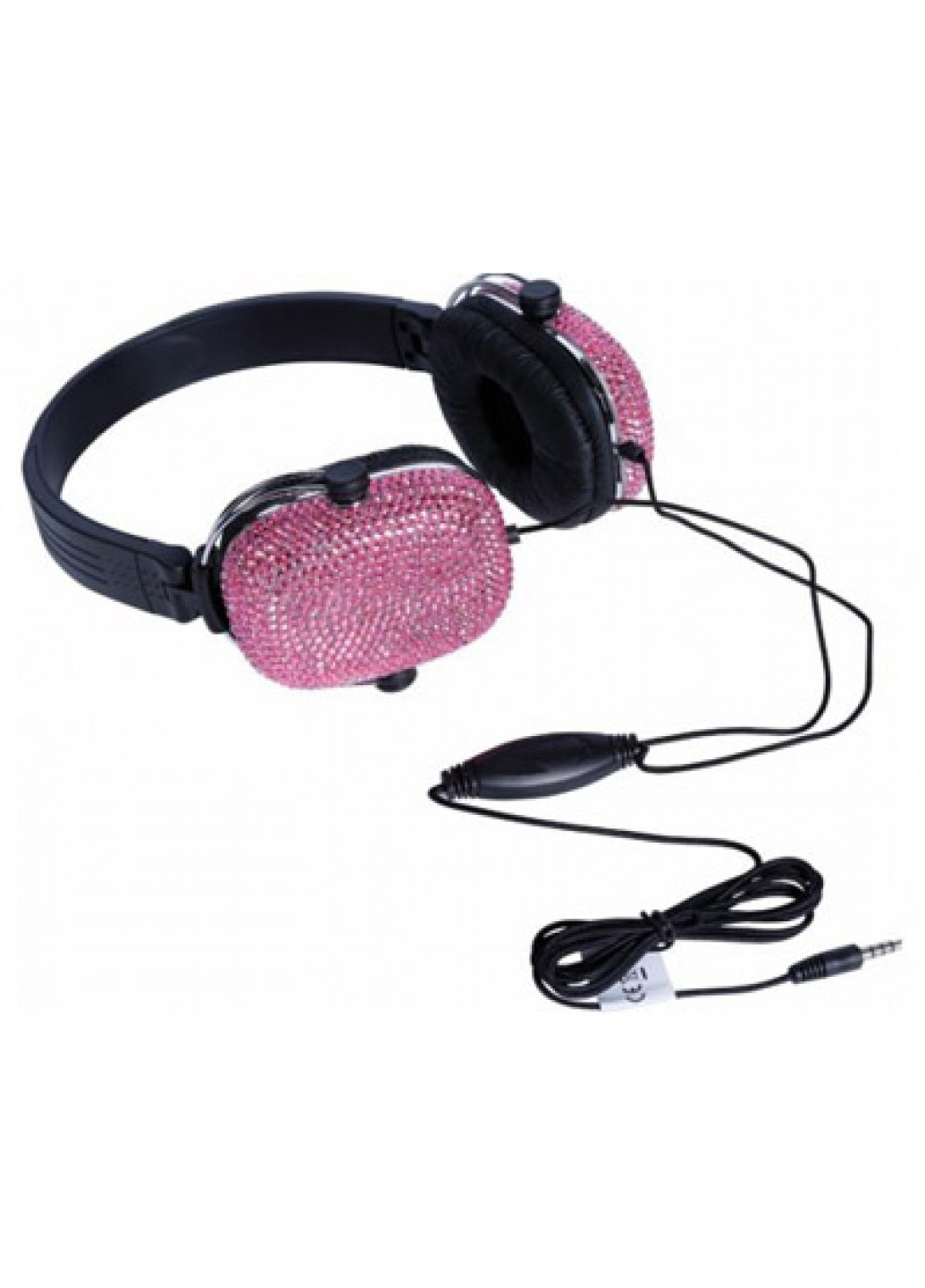 Накладні навушники з гарнітурою "Кристалічний звук"; рожеві Satzuma (210441100)