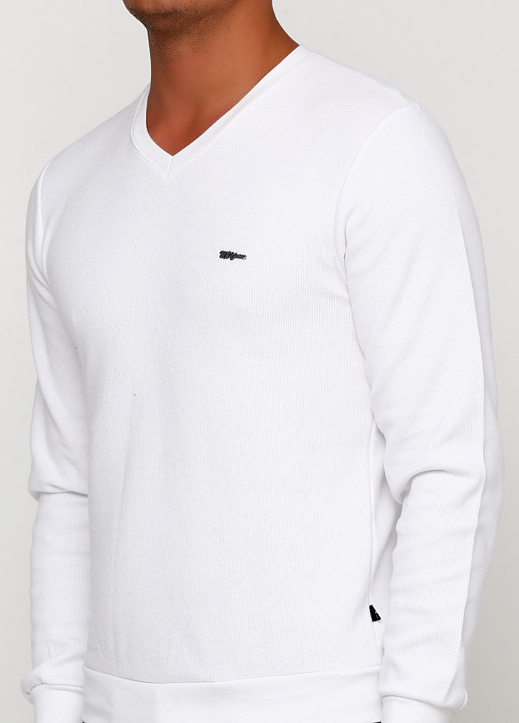 MSY пуловер однотонний білий кежуал