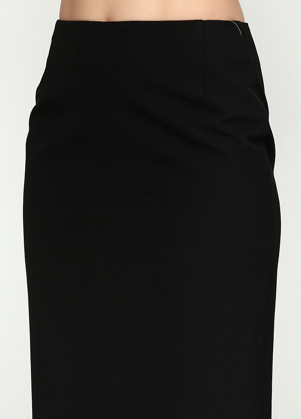 Черная офисная однотонная юбка Stefanie L миди