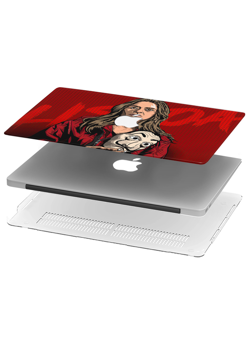 Чехол пластиковый для Apple MacBook Pro 13 A1278 Бумажный дом Лиссабон (Paper house Lisboa) (6347-2299) MobiPrint (218987407)