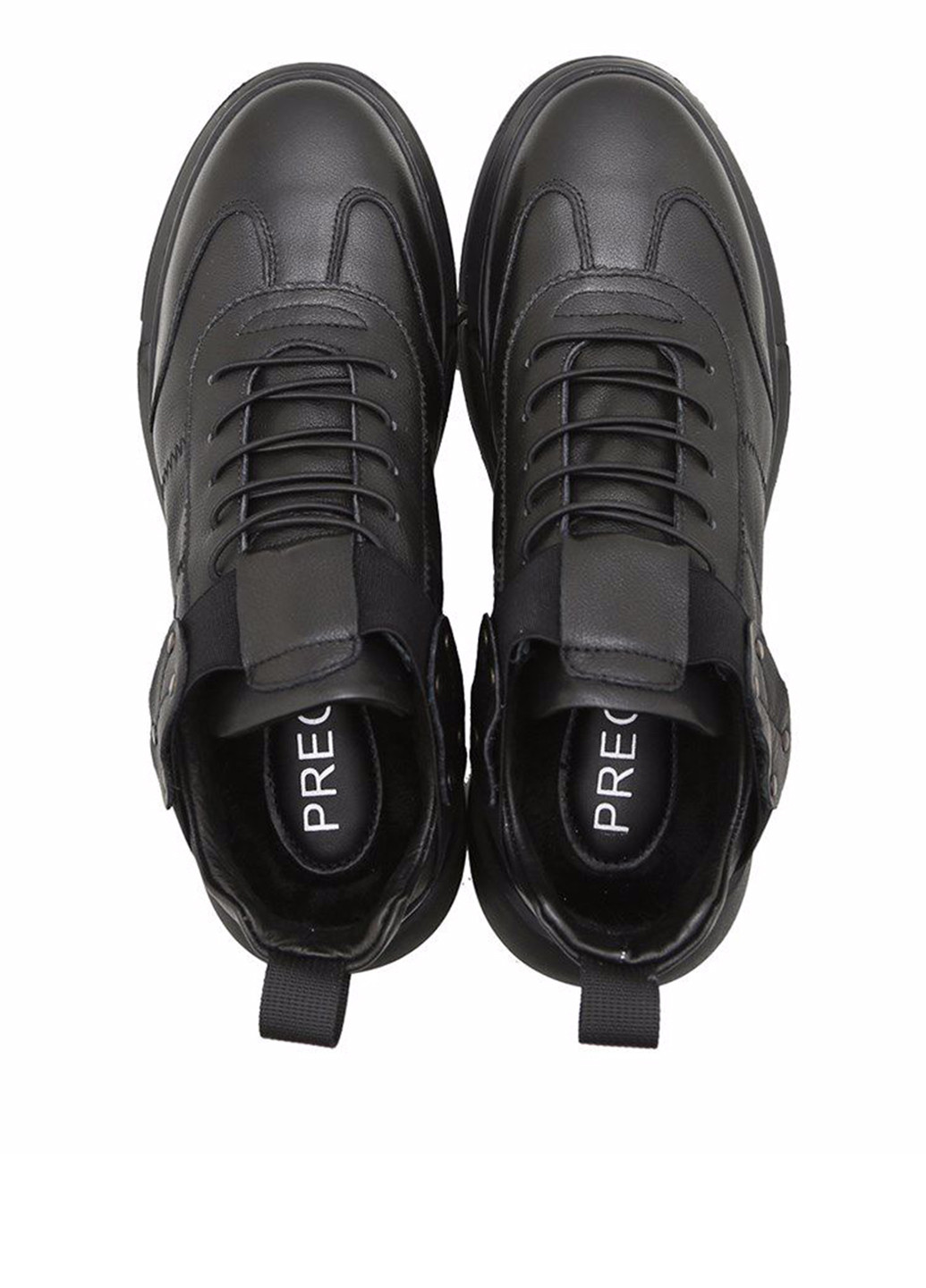 Черные кэжуал туфли Prego на шнурках