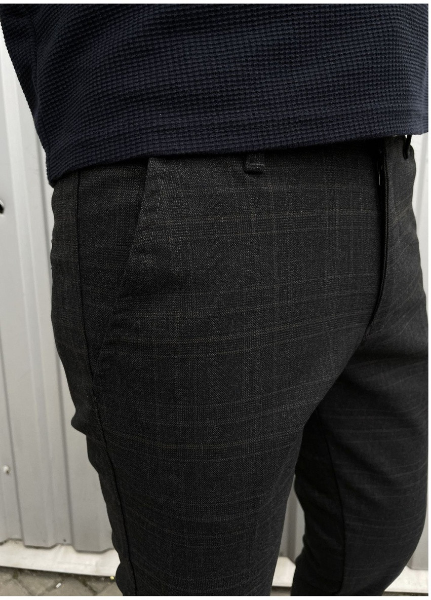 Серые кэжуал демисезонные брюки Missouri