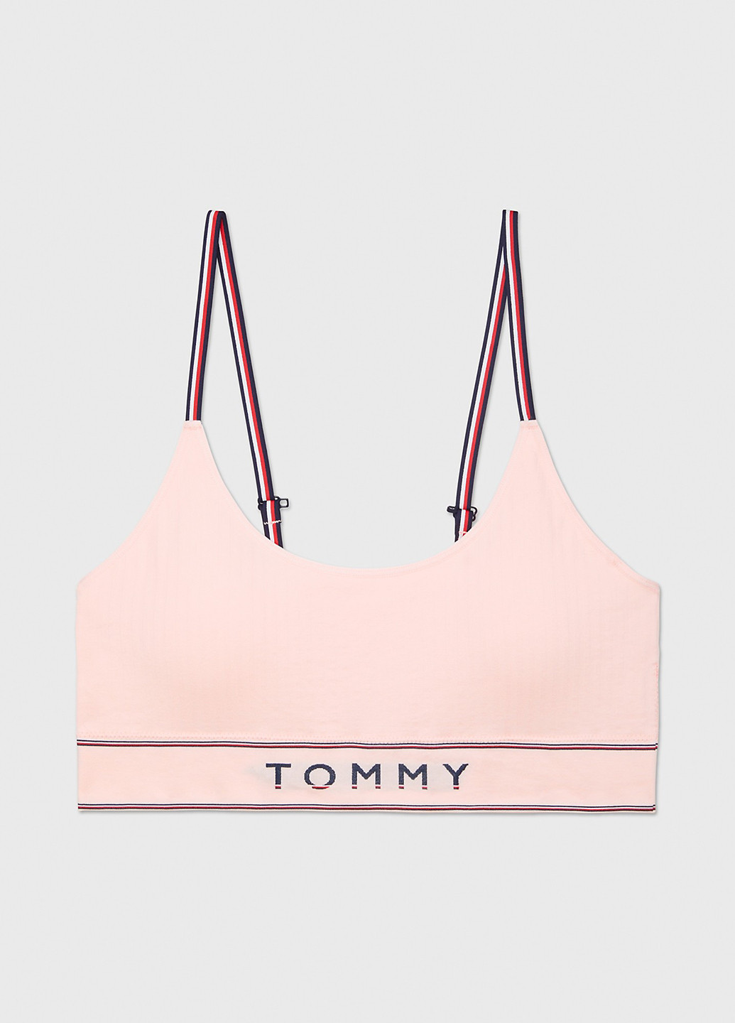 Светло-розовый топ бюстгальтер Tommy Hilfiger без косточек нейлон