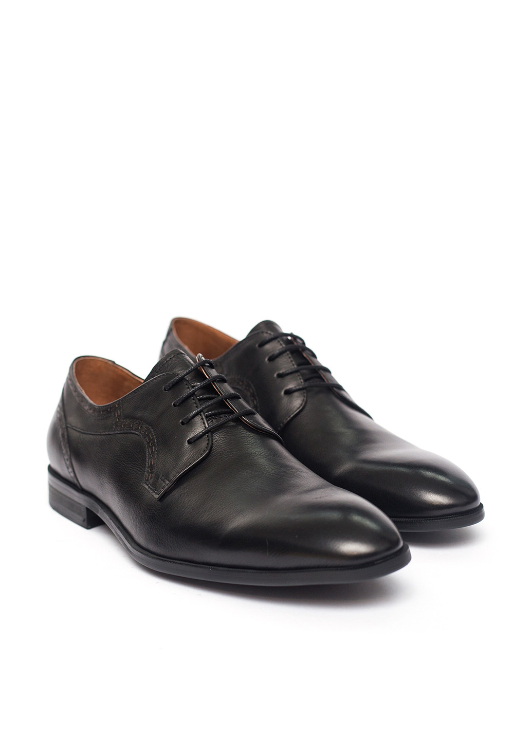 Черные классические туфли Lido Marinozzi на шнурках