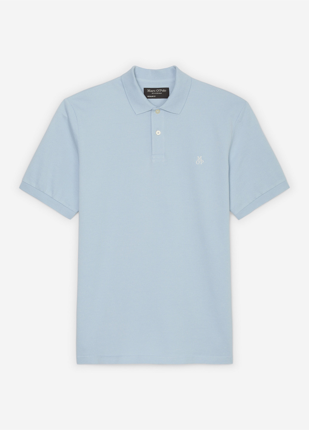 Светло-голубой футболка-поло для мужчин Marc O'Polo однотонная