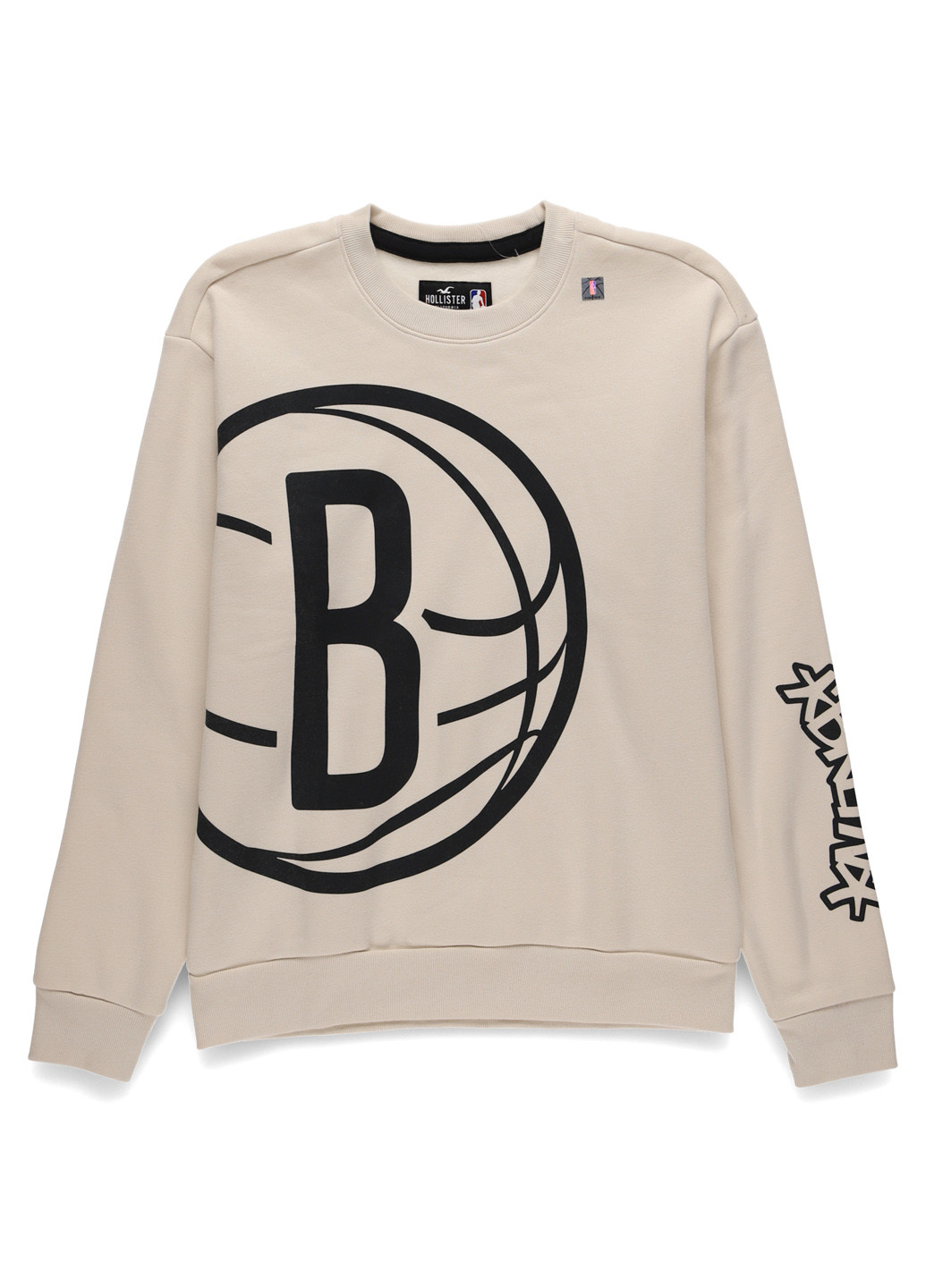 Світло-бежевий світшот Hollister напис (340268893)