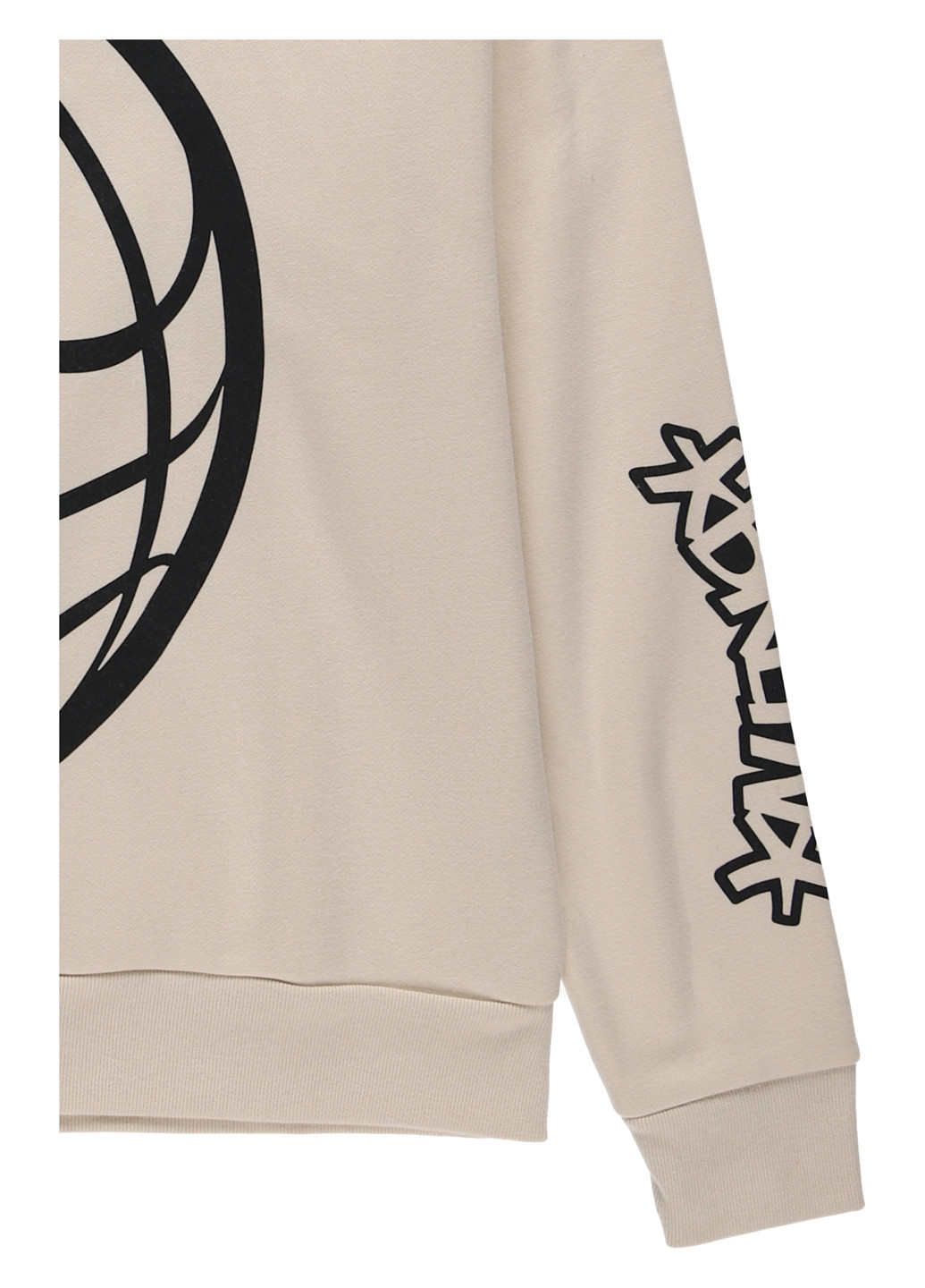 Світло-бежевий світшот Hollister напис (340268893)