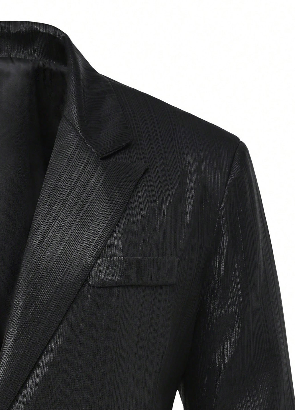 Черный демисезонный костюм (пиджак, брюки) брючный SHEIN