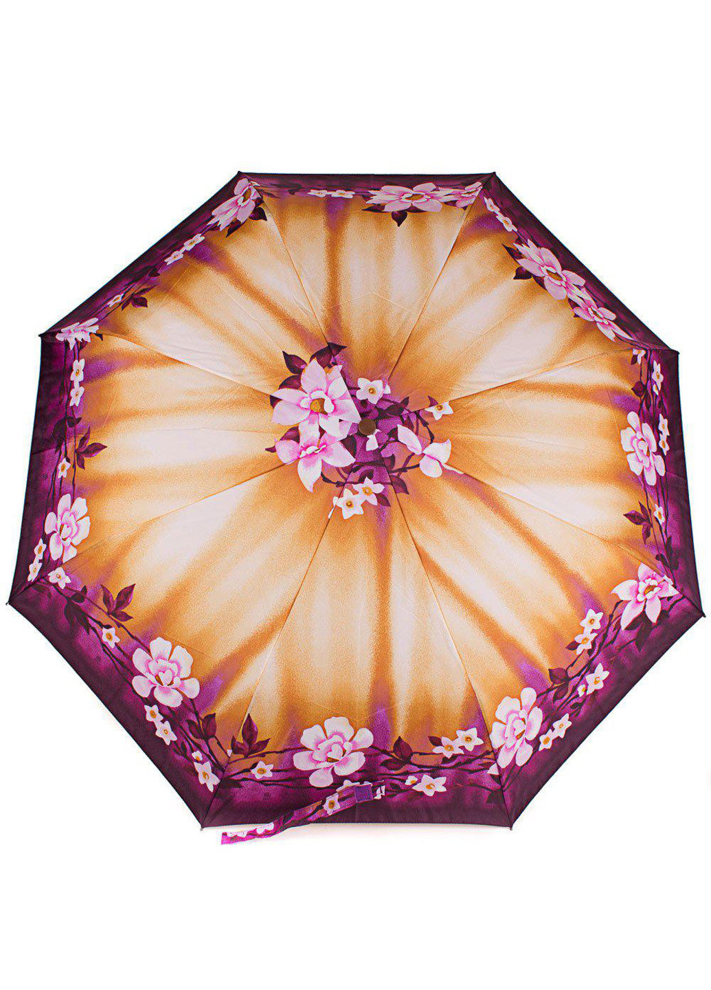 Фіолетова жіночий складаний парасолька напівавтомат 101 см Airton (194317232)