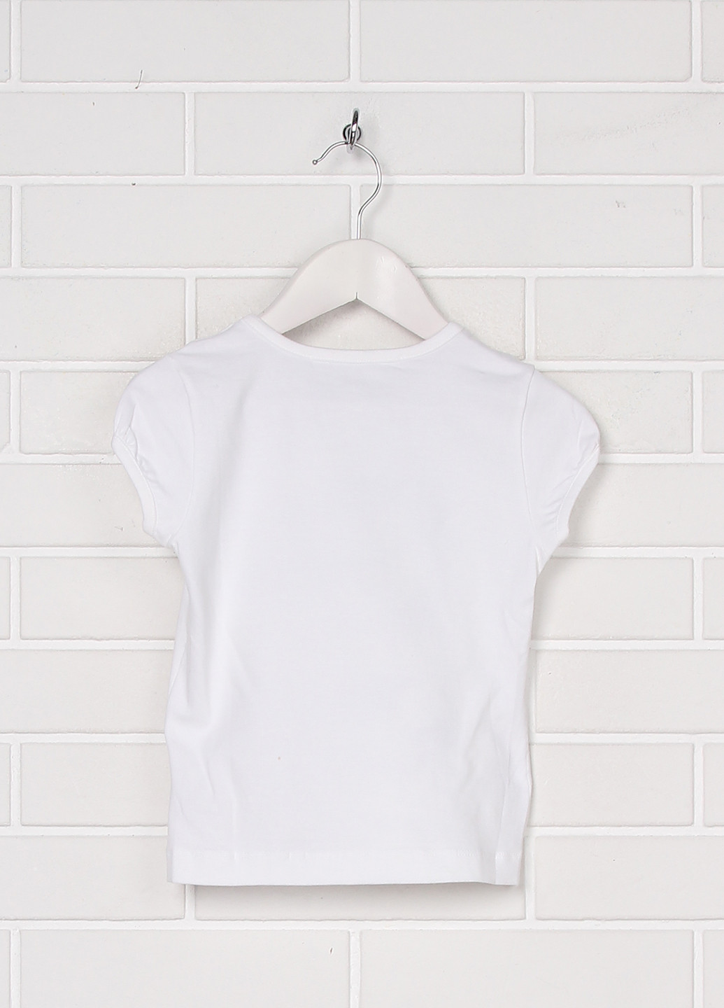Молочная летняя футболка с коротким рукавом Simonetta Jeans