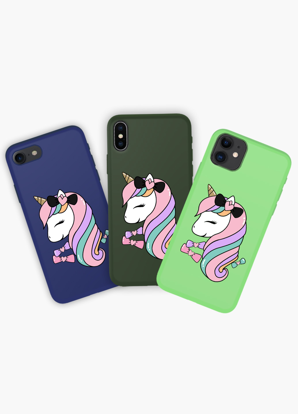 Чохол силіконовий Apple Iphone 8 Єдиноріг (Unicorn) Білий (6151-1391) MobiPrint (219517704)