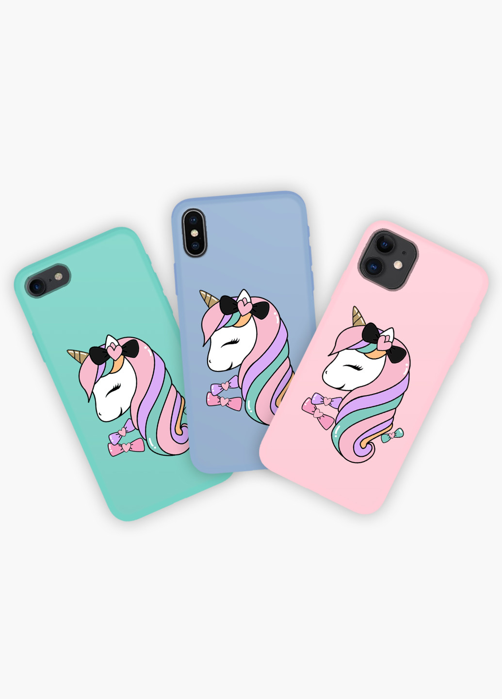 Чохол силіконовий Apple Iphone 8 Єдиноріг (Unicorn) Білий (6151-1391) MobiPrint (219517704)