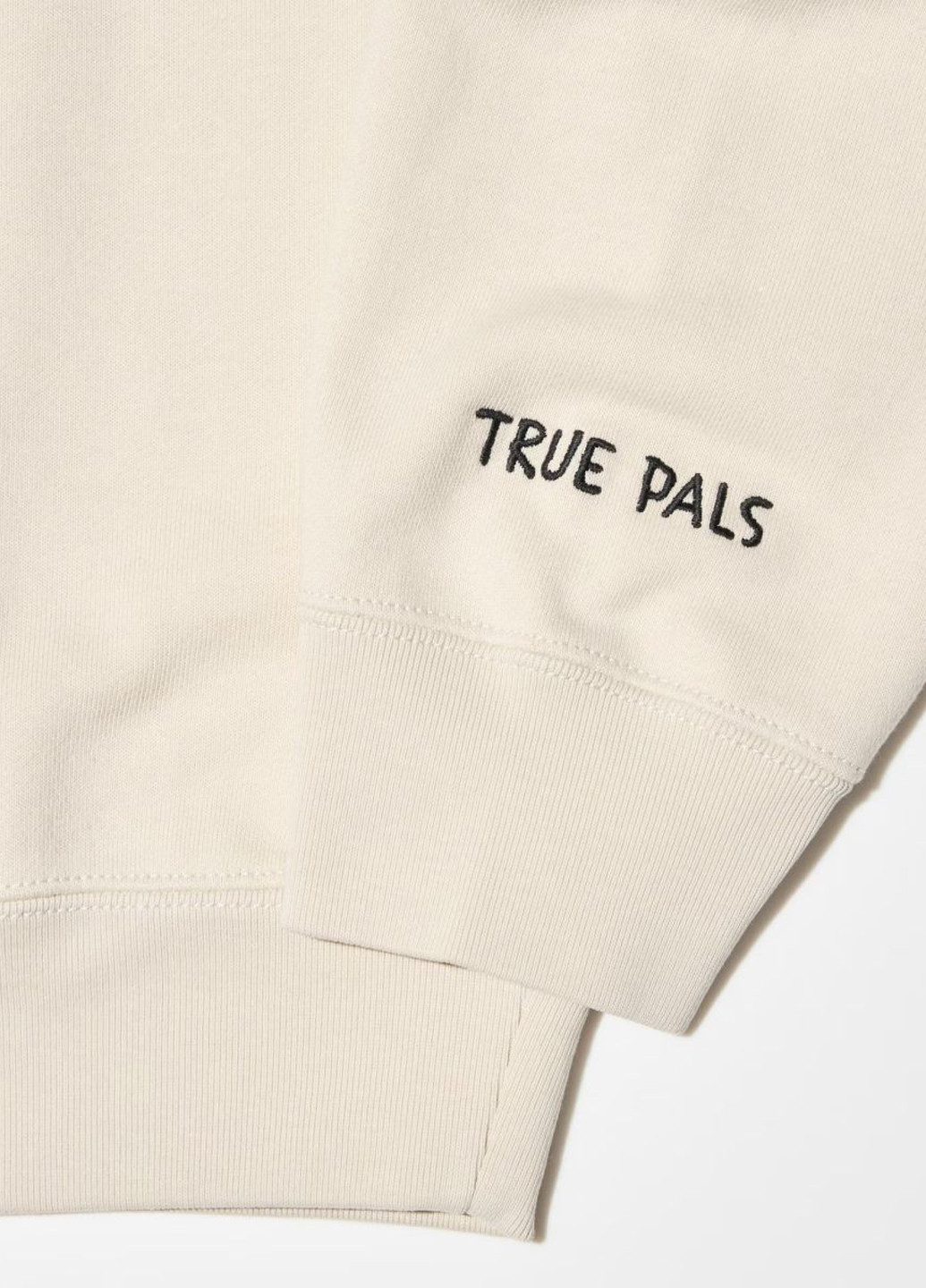 Бежевый свитшот Uniqlo персонажи без декора (322455757)