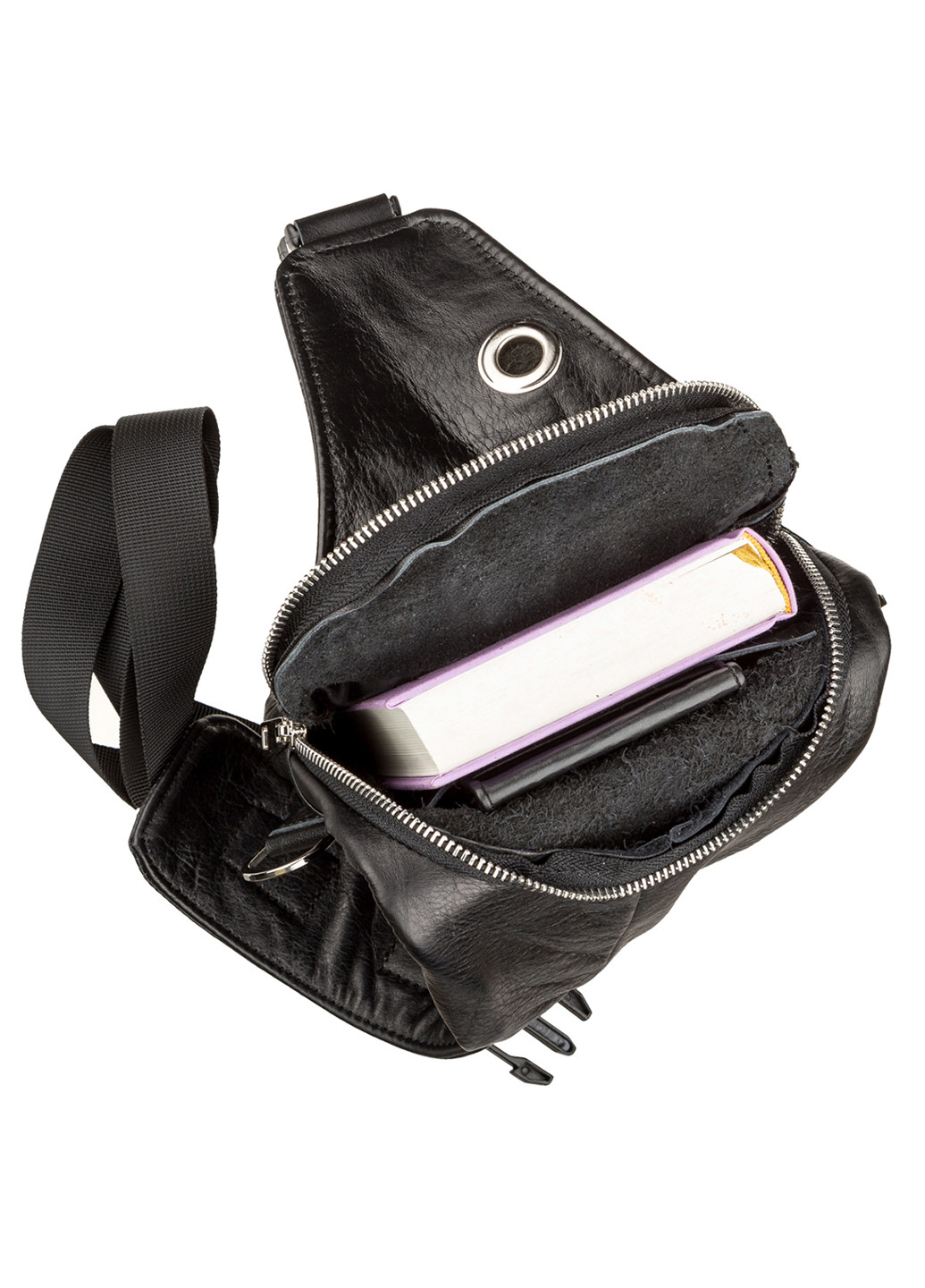 Чоловіча шкіряна сумка 17,5х30х6 см Shvigel (252132610)