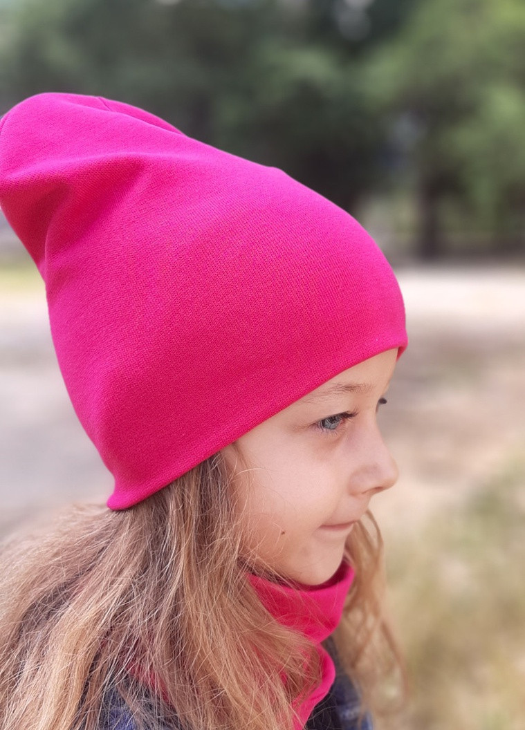 Дитяча шапка з хомутом КАНТА розмір 52-56, малиновий (OC-391) Канта (212242537)