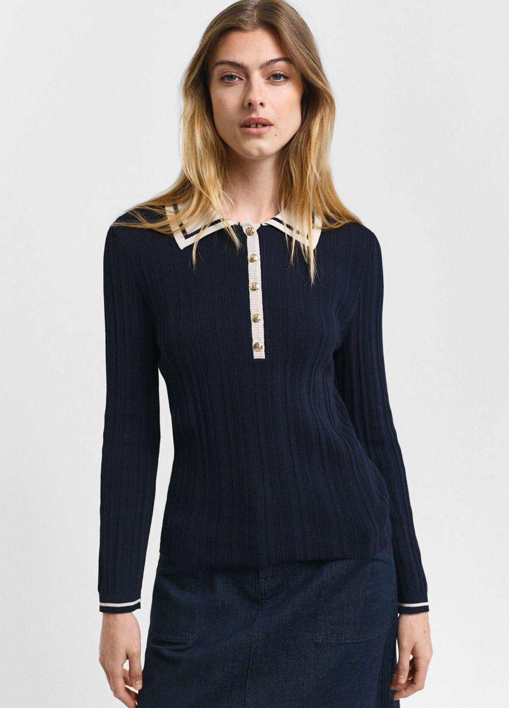 Синій зимовий светр Gant