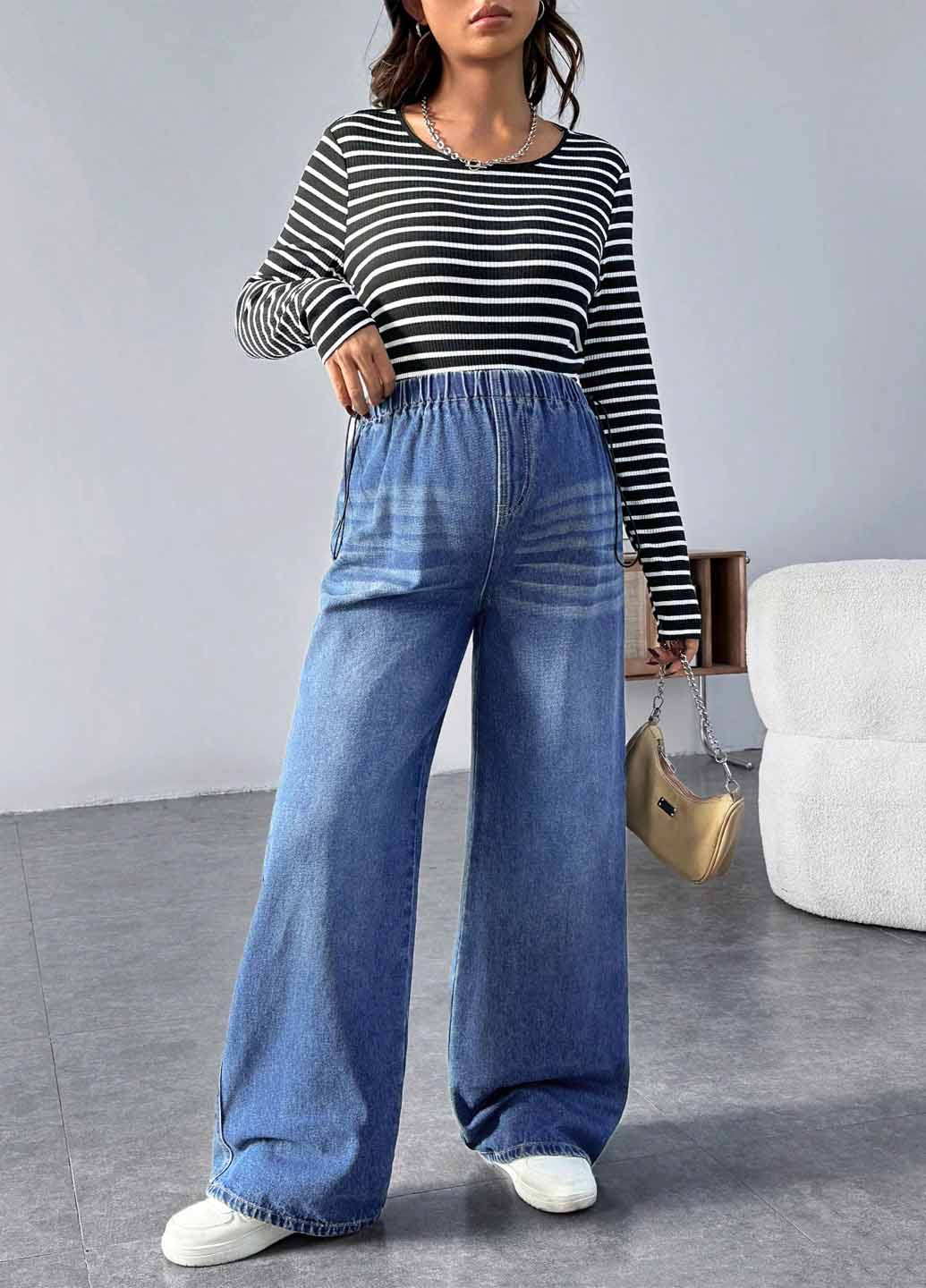 Джинси для вагітних SHEIN - (367194946)