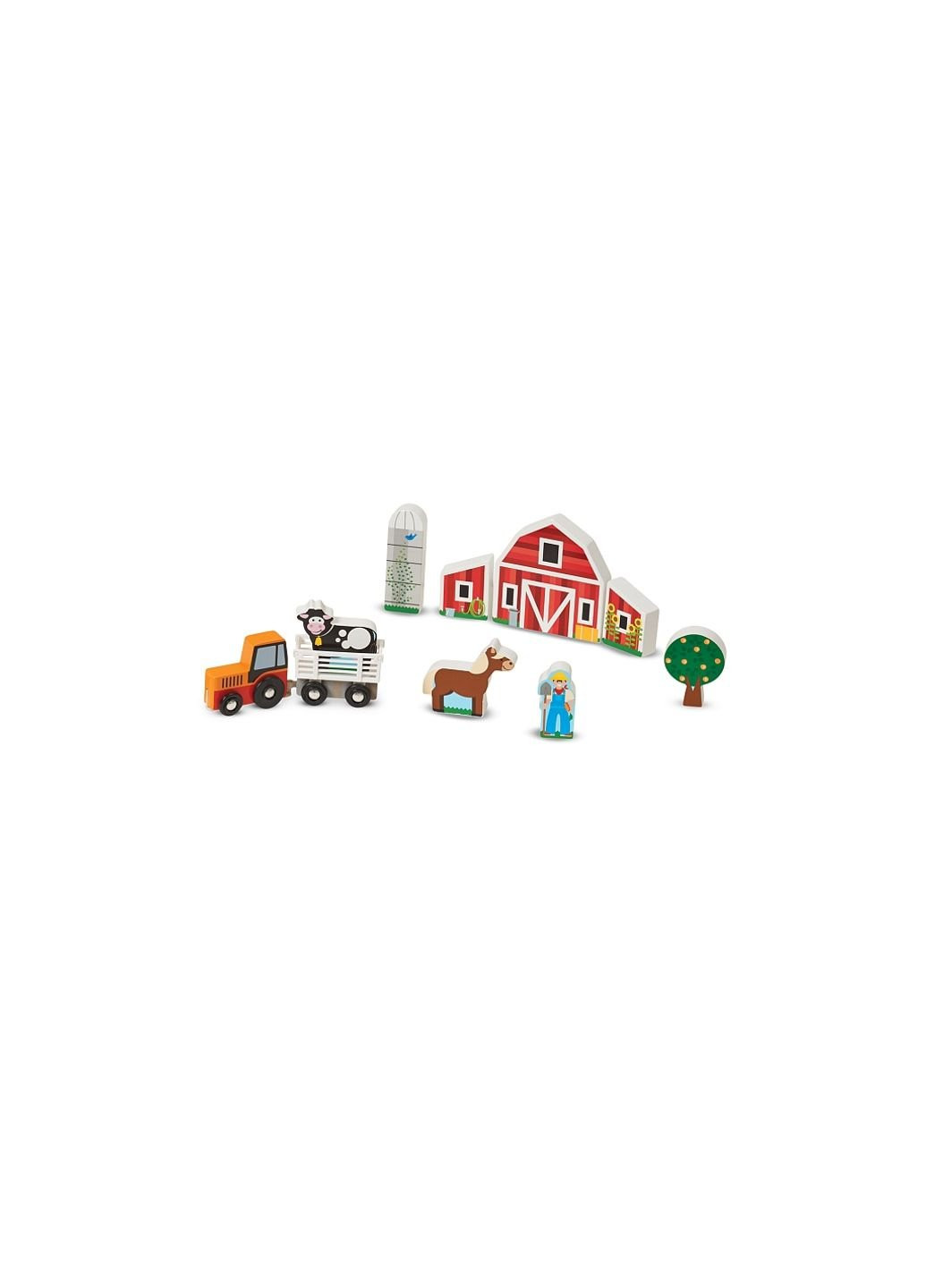 Ігровий набір дерев'яний "Ферма та трактор" (MD14800) Melissa&Doug (254066910)