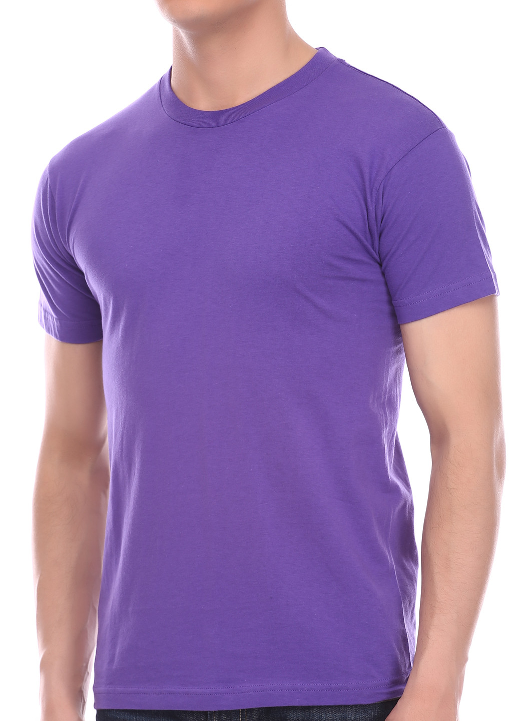Фиолетовая летняя футболка American Apparel